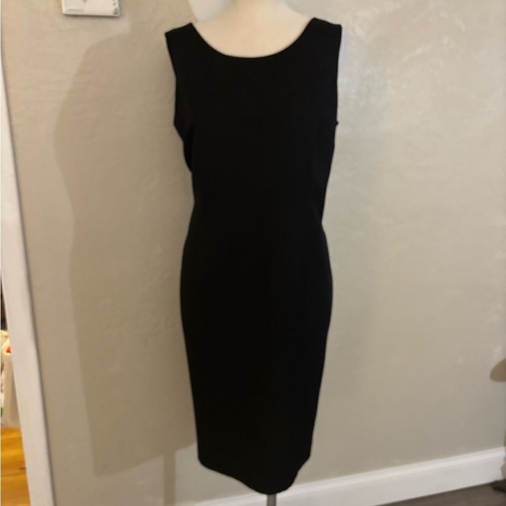 Elegant Evan-Picone Black Sleeveless Dress 12